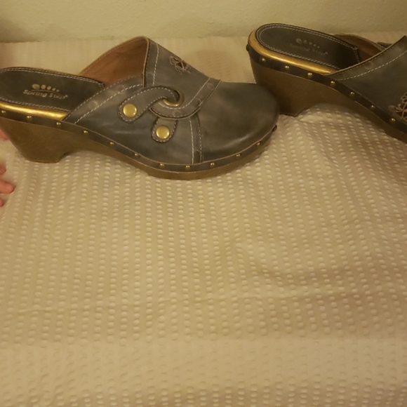 Spring step leather clogs - Picture 3 of 6